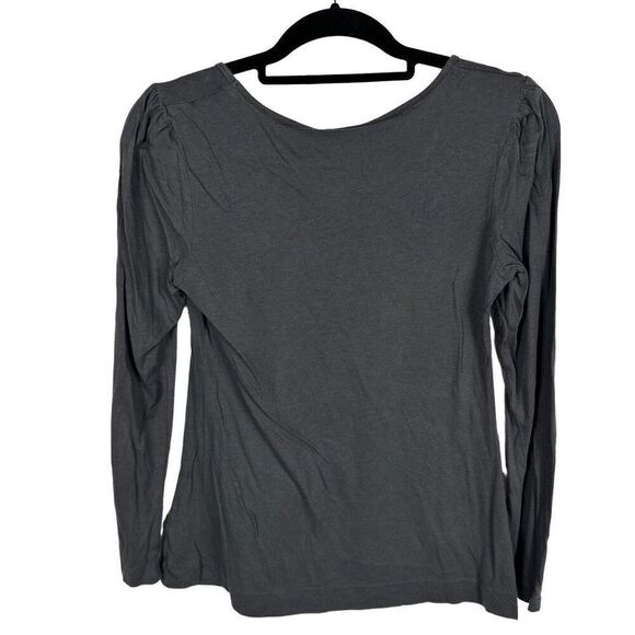 Elle Decorative Grey Long Sleeve Top - Picture 2 of 6